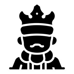 king Solid icon