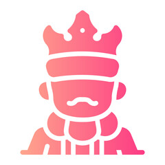 king Gradient icon