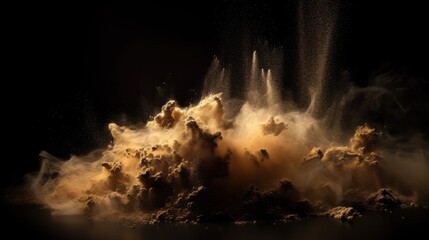 powder explosion HD 8K wallpaper Stock Photographic Image