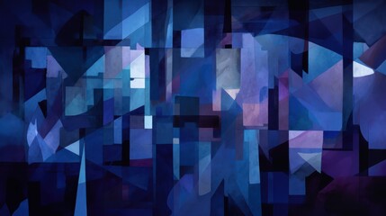 abstract blue background with squares HD 8K wallpaper Stock Photographic Image