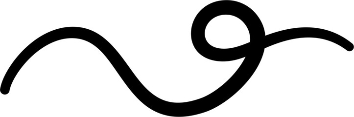 Curvy Curved Line Design Element Vector © panadesignteam