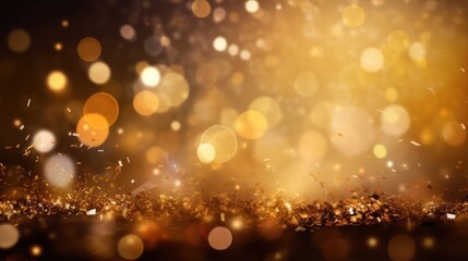 golden lights HD 8K wallpaper Stock Photographic Image