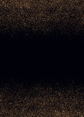 Luxury Gold Dust Abstract Sparkly Feame Border Background 