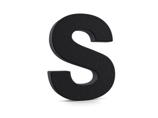 Naklejka premium Plastic letter S