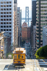 Fototapeta na wymiar San Francisco Cable Car Trolley Tram