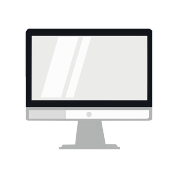 Modern desktop PC with wide screen display