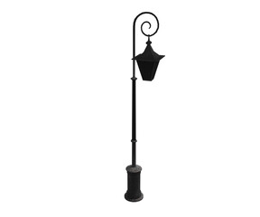 3d rendering antique street lamp