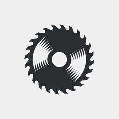 Circular saw. Simple vector icon or illustration