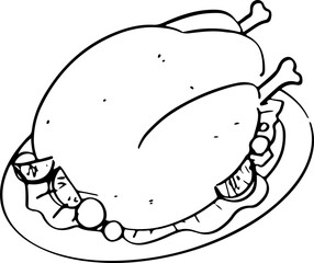 turkey Sketch Thanksgiving