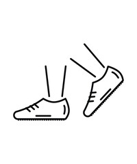 man walking icon, vector best line icon.