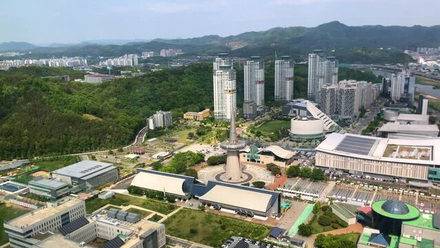 Daejeon, South Korea - May 2023 : Cityscape of Daejeon