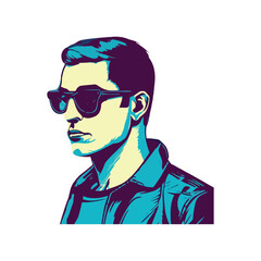 One man in sunglasses exudes elegance