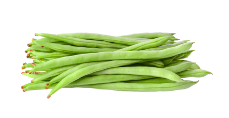 Green beans isolated on  transparent png