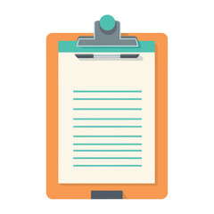 Flat vector icon design for business checklist