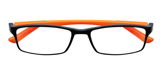 Black and orange glasses
