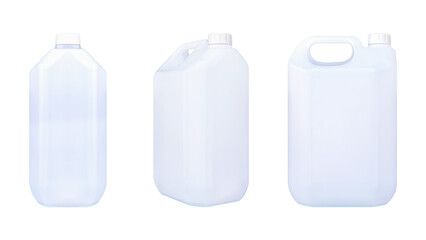 Collection set white gallon water