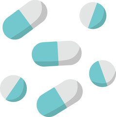 set of pills