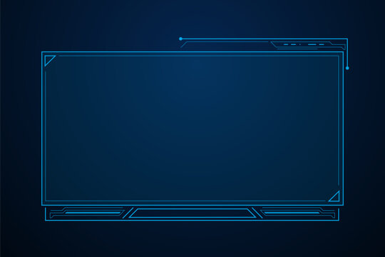 Sci fi futuristic user interface, HUD template frame design, Technology abstract background	
