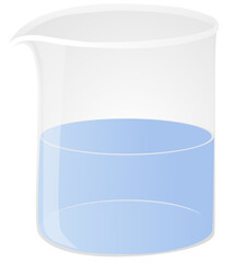 Beaker chemistry equipment vector for lab design
