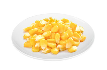 corn seeds in a plate on transparent png