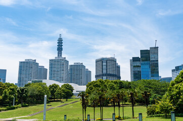 横浜みなとみらい　臨港パークの風景