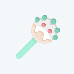 Icon Cake Pop. related to Decoration symbol. flat style. simple design editable. simple illustration