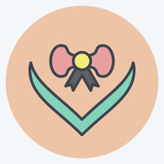 Icon Gift. related to Decoration symbol. color mate style. simple design editable. simple illustration