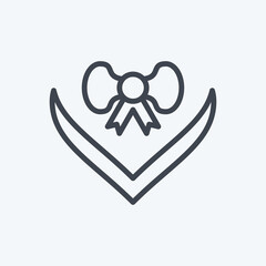 Icon Gift. related to Decoration symbol. line style. simple design editable. simple illustration