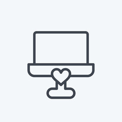 Icon Cake. related to Decoration symbol. line style. simple design editable. simple illustration