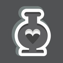 Sticker Vase. related to Decoration symbol. simple design editable. simple illustration