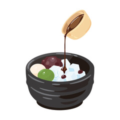 黒蜜とあんみつ
