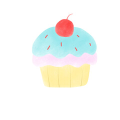 cupcake with cherry
