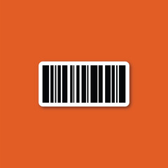 Barcode concept vector flat design