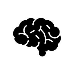 Brain vector intelligence symbol icon