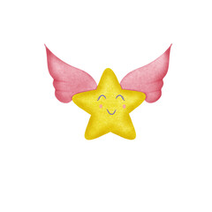 Obraz premium S tar with wing