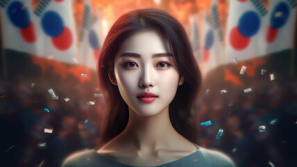 National Liberation Day of Korea. Generative AI