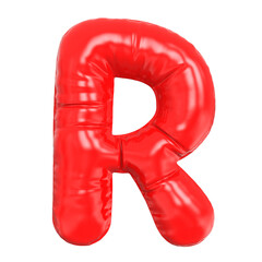 Balloon Letter R Red