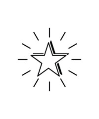 star icon, vector best line icon.