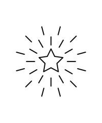 star icon, vector best line icon