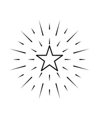 star icon, vector best line icon.
