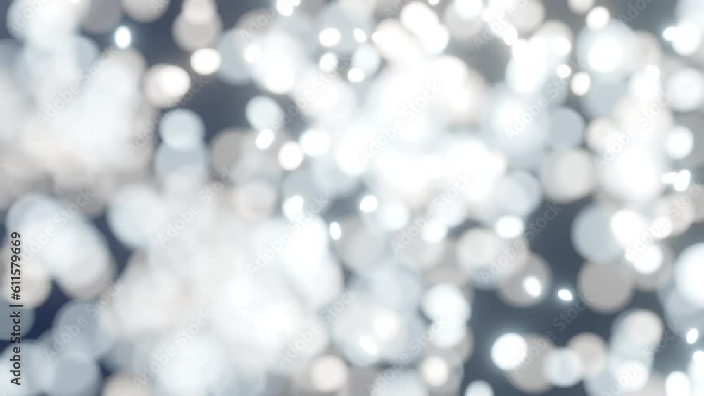 Poster blurry glittering bokeh background, loop animation.