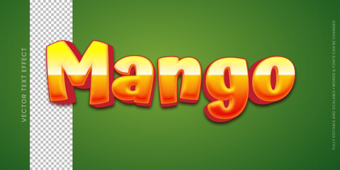 Mango text editable 3d style text tittle