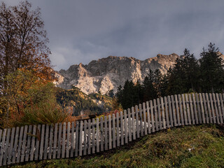 Obraz premium Zugspitze Top Of Germany beauty high mountain between Germany and Austria