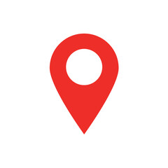 Pin icon vector. Location sign Isolated on white background. Navigation map, gps, direction, place, compass, contact, search concept. Flat style for graphic design, logo, Web, UI, mobile app,