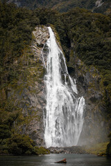 waterfall in the mountains