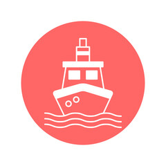 Obraz premium Ship Vector Icon easily modify