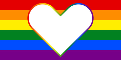 Pride LGBT+ Element clip art Colorful rainbow LGBTQ pride month celebration background social media