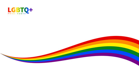 Pride LGBT+ Element clip art Colorful rainbow LGBTQ pride month celebration background social media