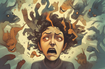 portrait of a person negative emotion