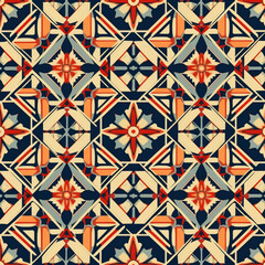 seamless geometric pattern with triangles